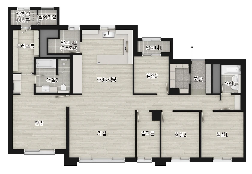 119타입 > 119A 평면도