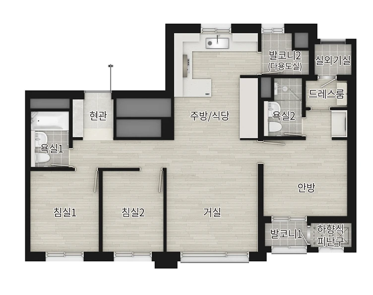 59타입 > 59A 평면도