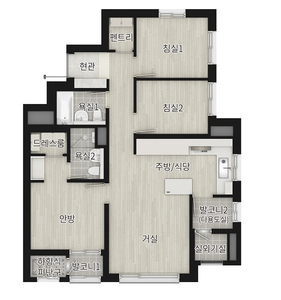 59타입 > 59B 평면도